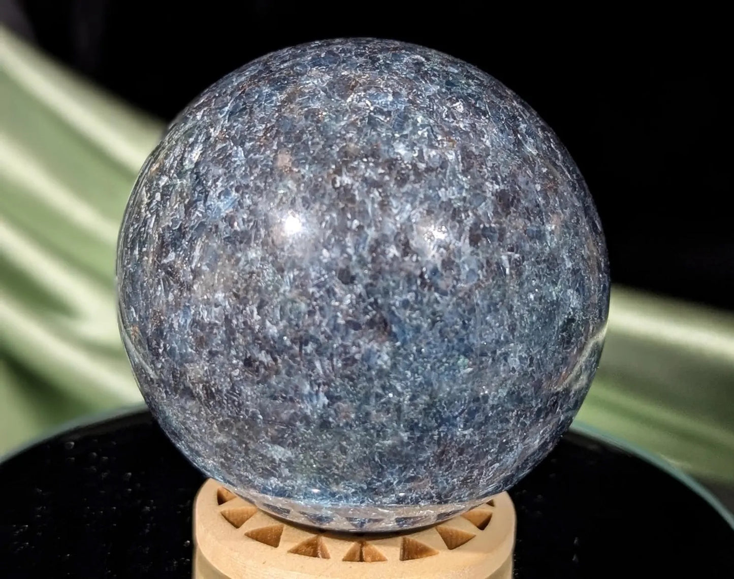 Ruby Fuchsite in Kyanite Sphere