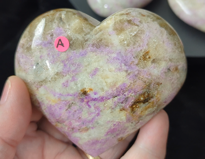 Rare Hackmanite Hearts and Palms ~ Chameleon Stone ~ Hackmanite Palm Stones