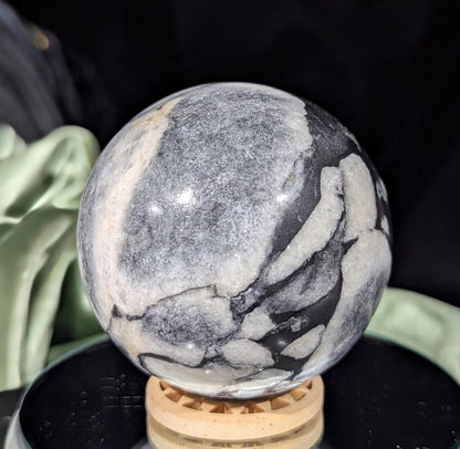 Shell Jasper Sphere
