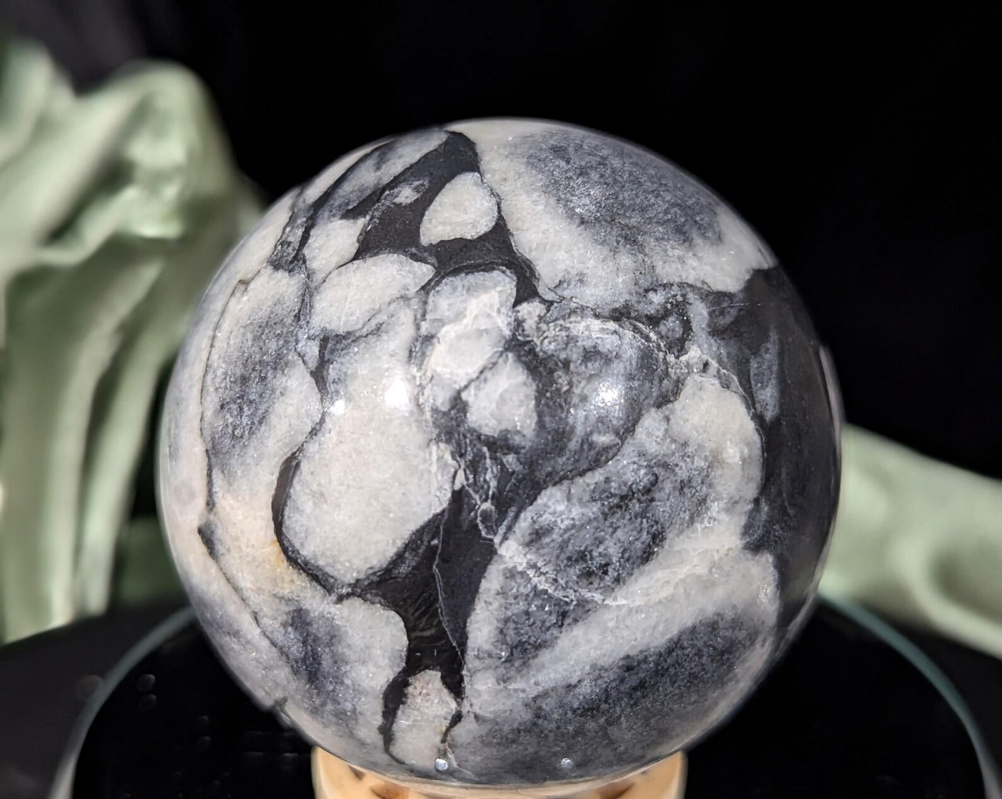 Shell Jasper Sphere