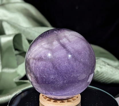 Silky Purple Fluorite Sphere