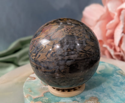 Silver Leaf Jasper Sphere