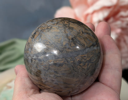 Silver Leaf Jasper Sphere