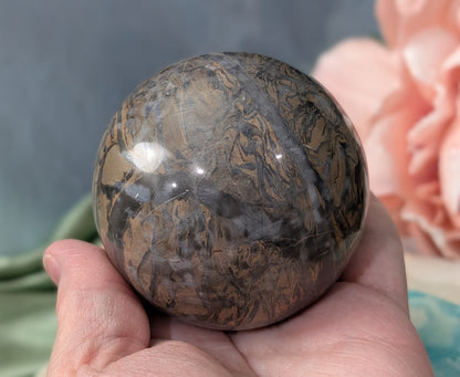 Silver Leaf Jasper Sphere