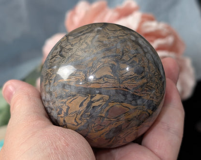 Silver Leaf Jasper Sphere