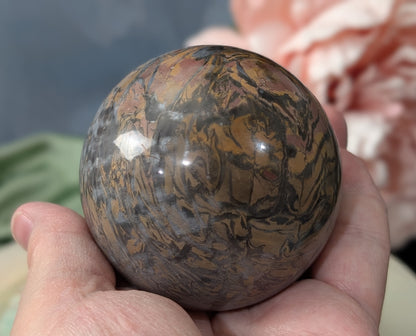 Silver Leaf Jasper Sphere