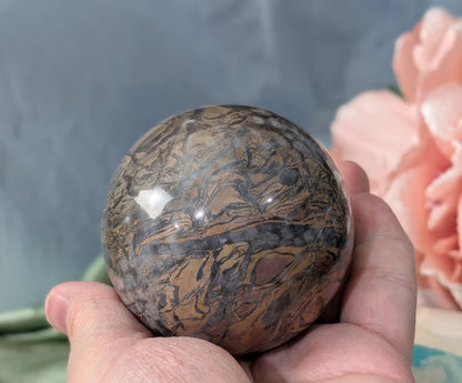 Silver Leaf Jasper Sphere