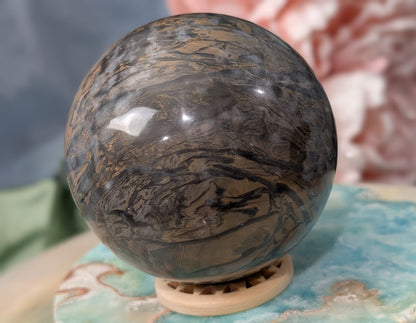 Silver Leaf Jasper Sphere