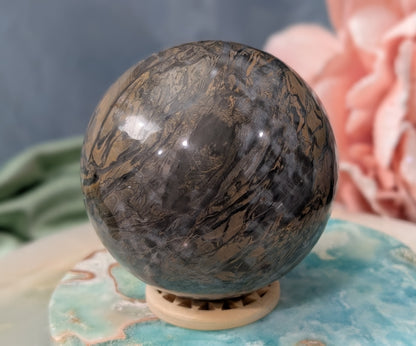Silver Leaf Jasper Sphere