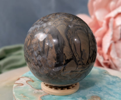 Silver Leaf Jasper Sphere