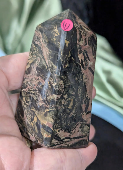 Silver Leaf Jasper Tower