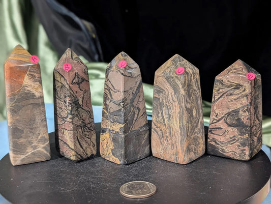 Silver Leaf Jasper Towers