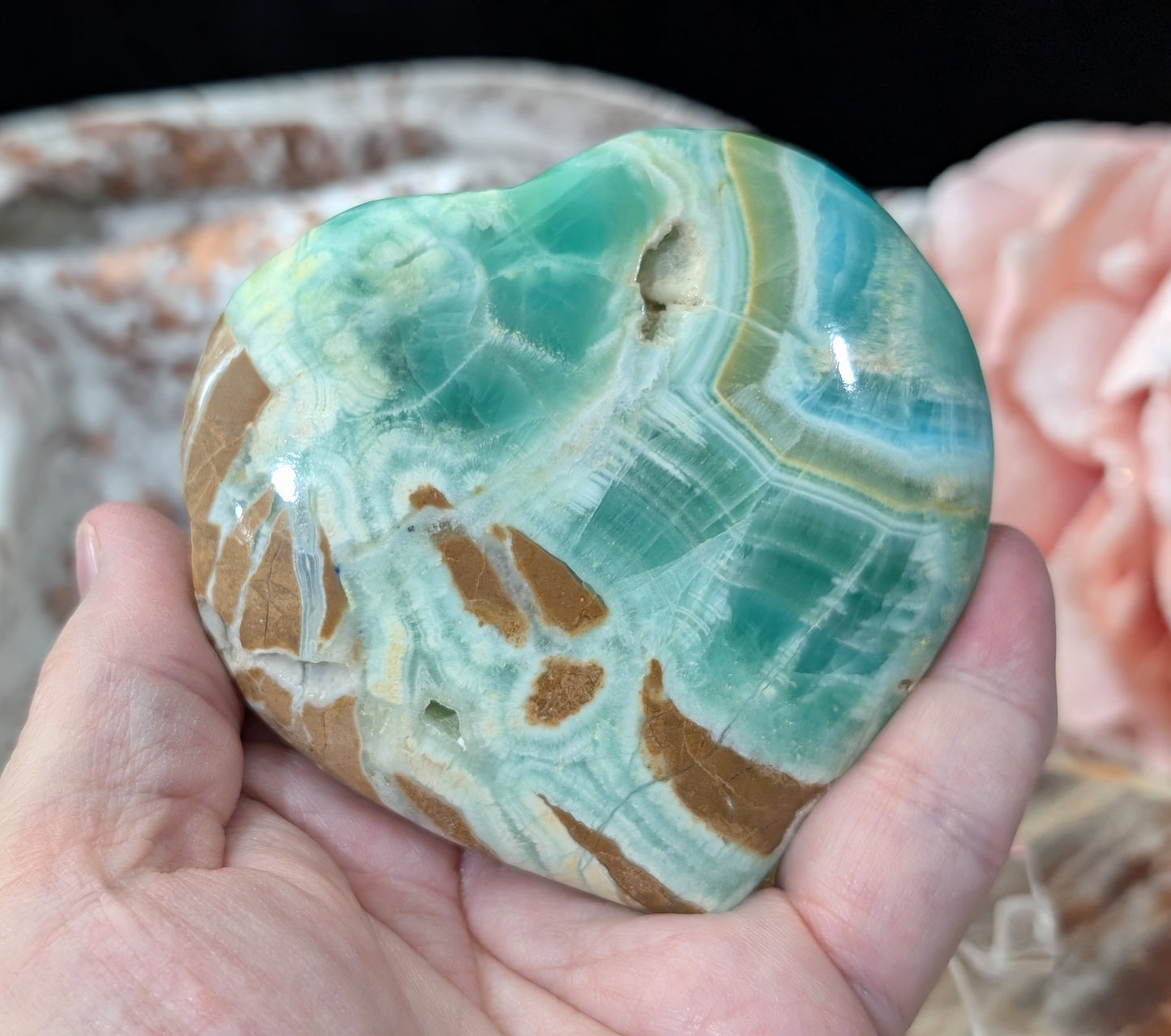 Smithsonite Heart