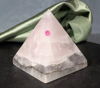 Smoky Mangano Calcite Pyramid