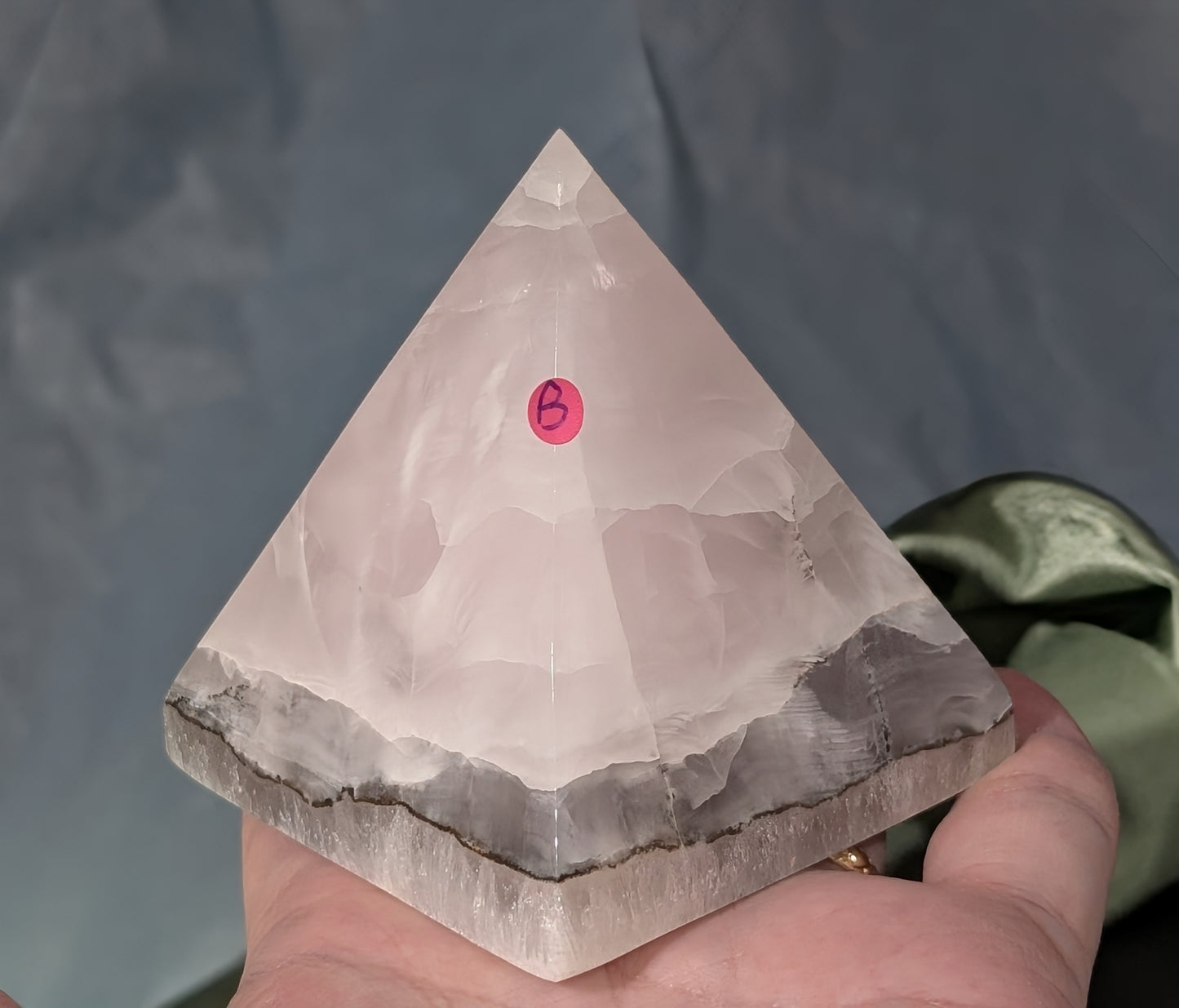 Smoky Mangano Calcite Pyramid