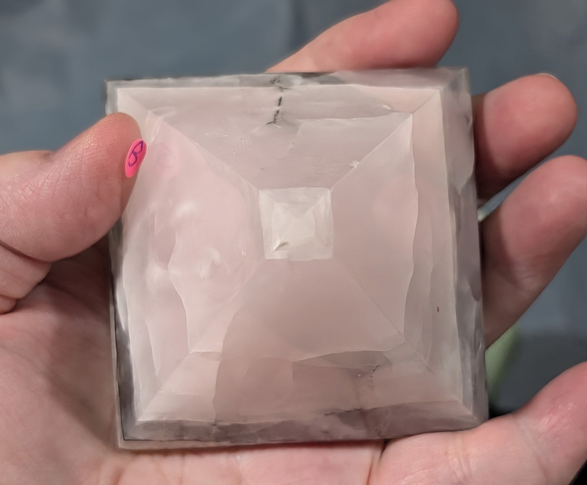 Smoky Mangano Calcite Pyramid
