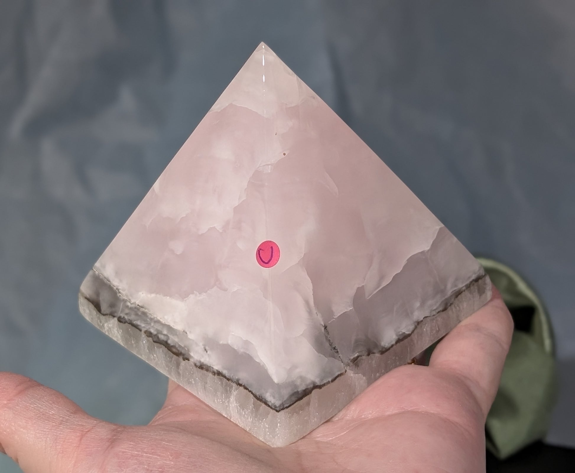 Smoky Mangano Calcite Pyramid