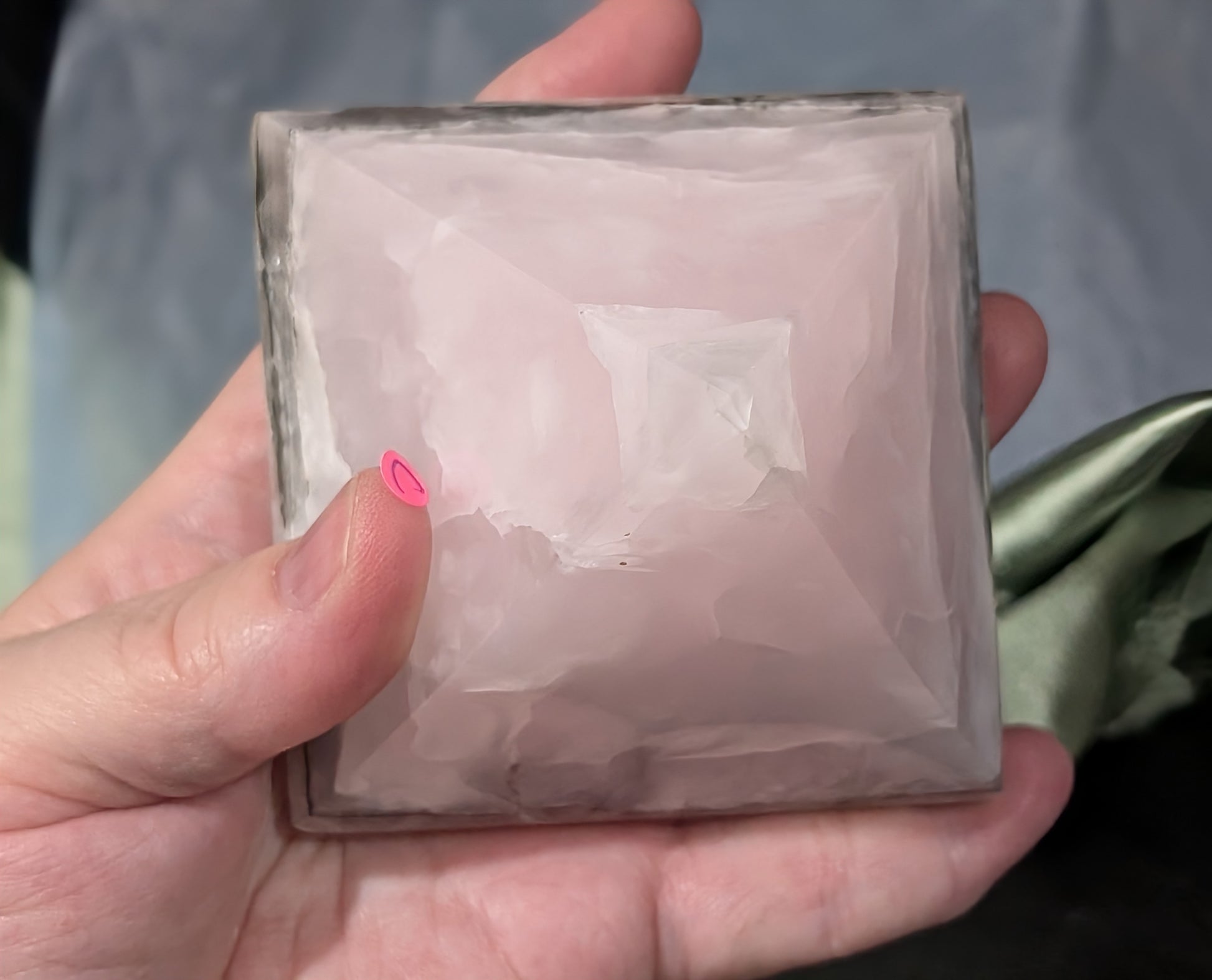 Smoky Mangano Calcite Pyramid