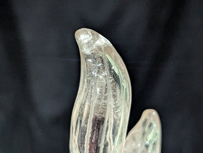 Smoky Quartz Nine Tailed Fox Figurine