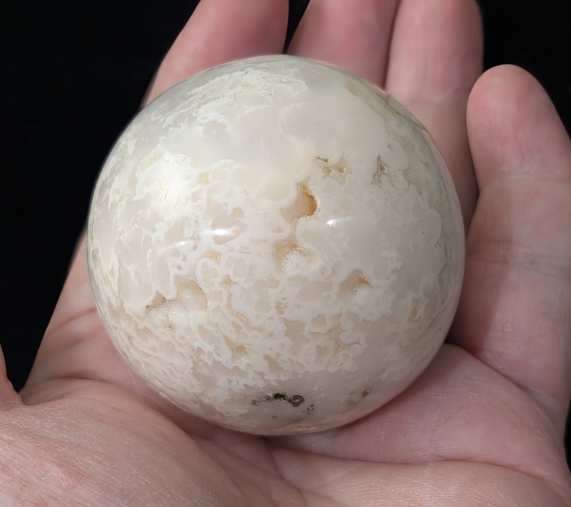 Snow Agate Sphere