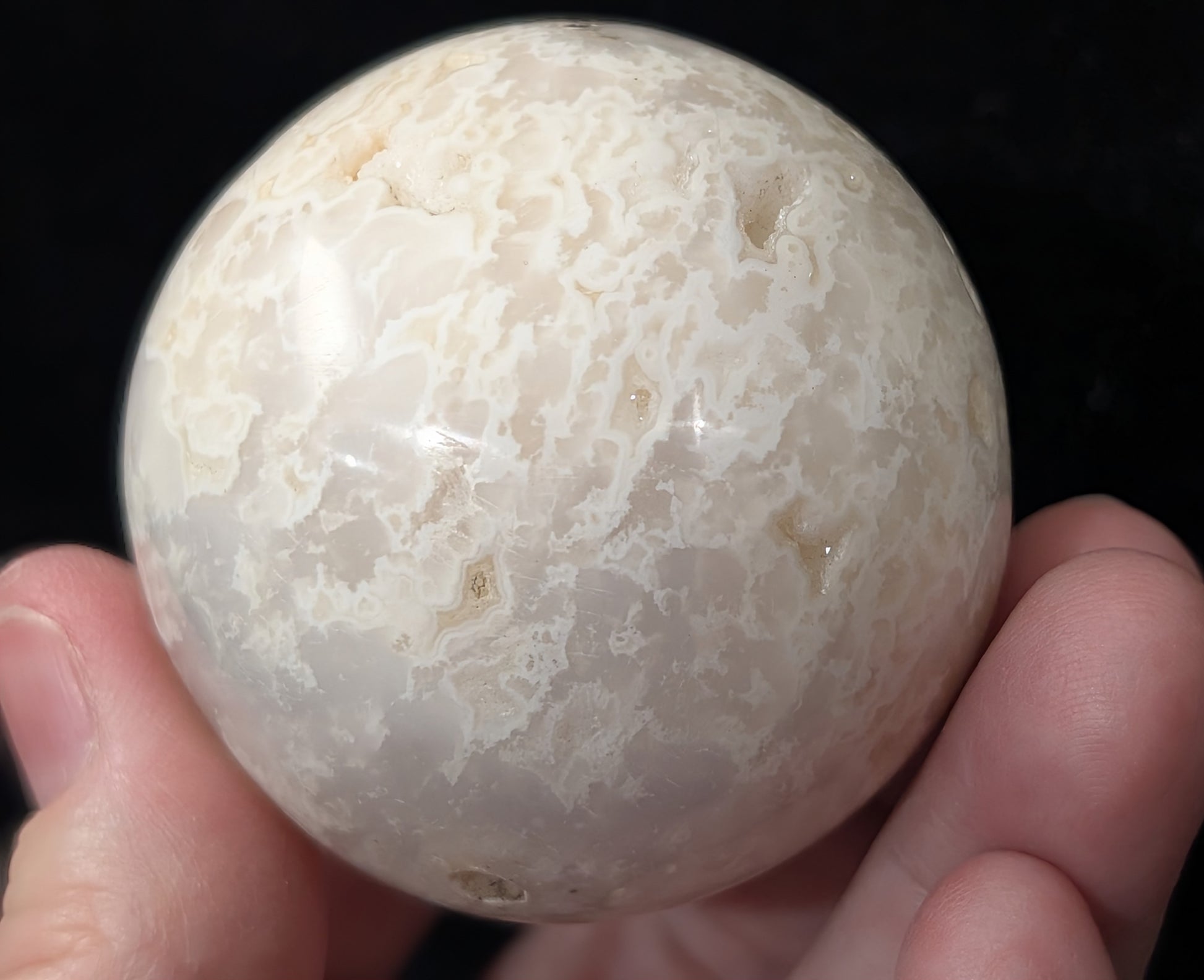 Snow Agate Sphere