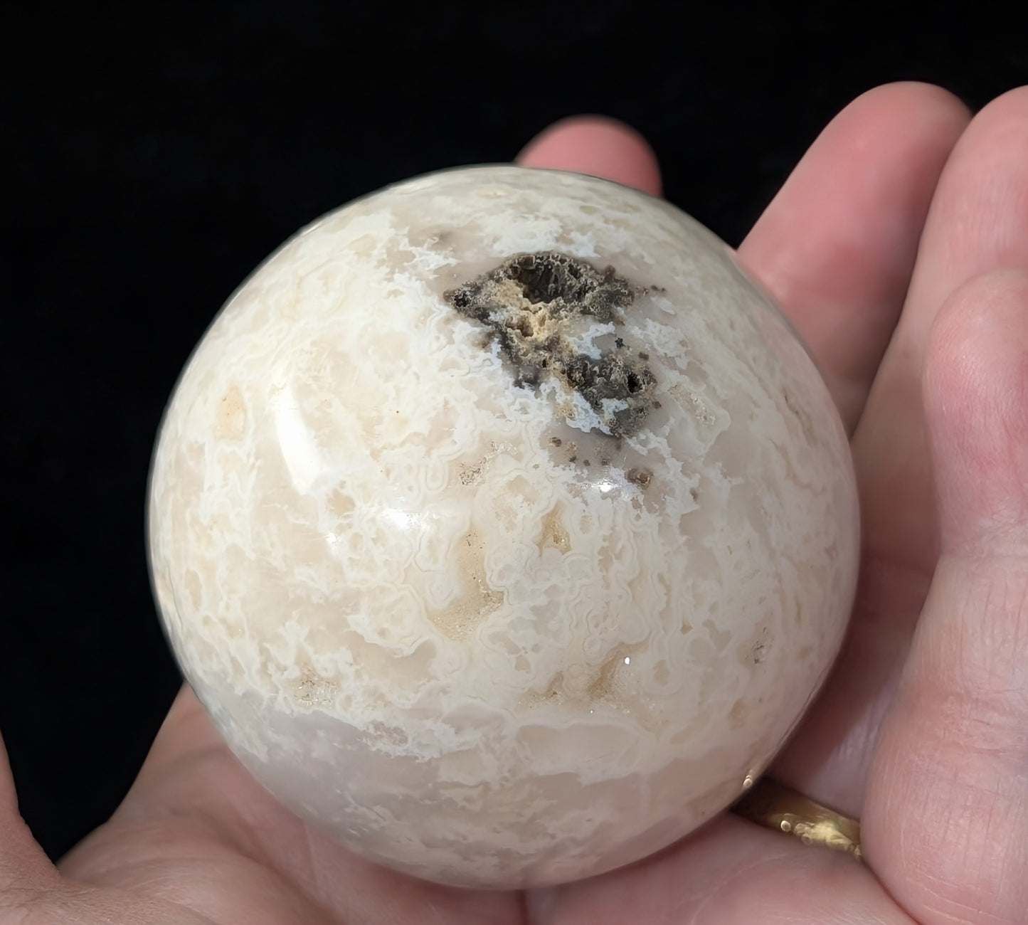 Snow Agate Sphere