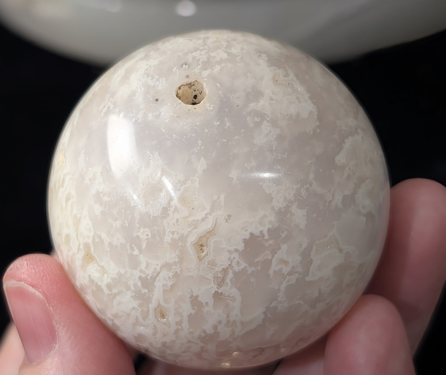 Snow Agate Sphere