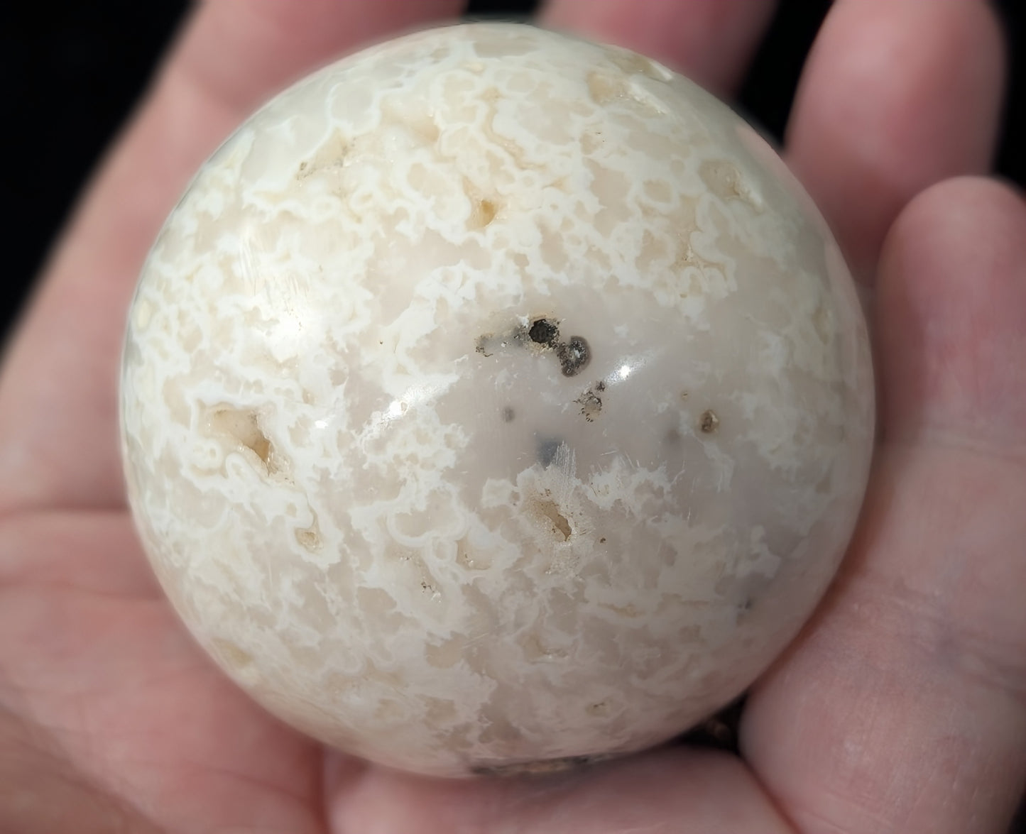 Snow Agate Sphere