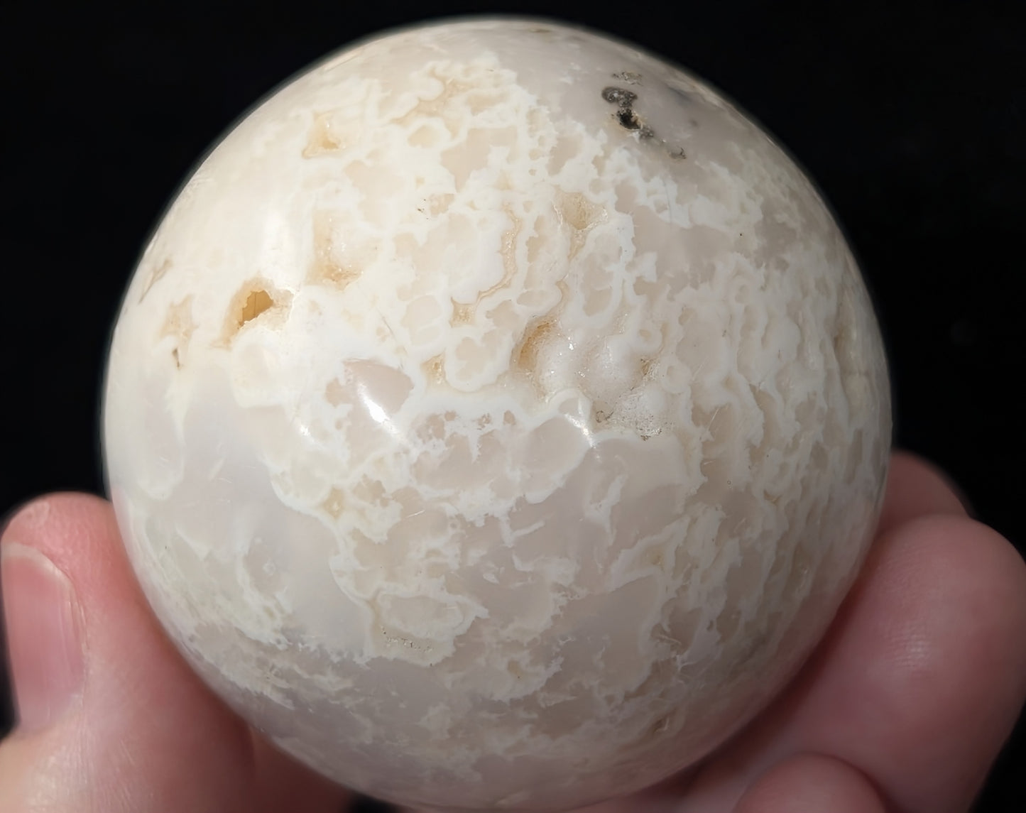 Snow Agate Sphere