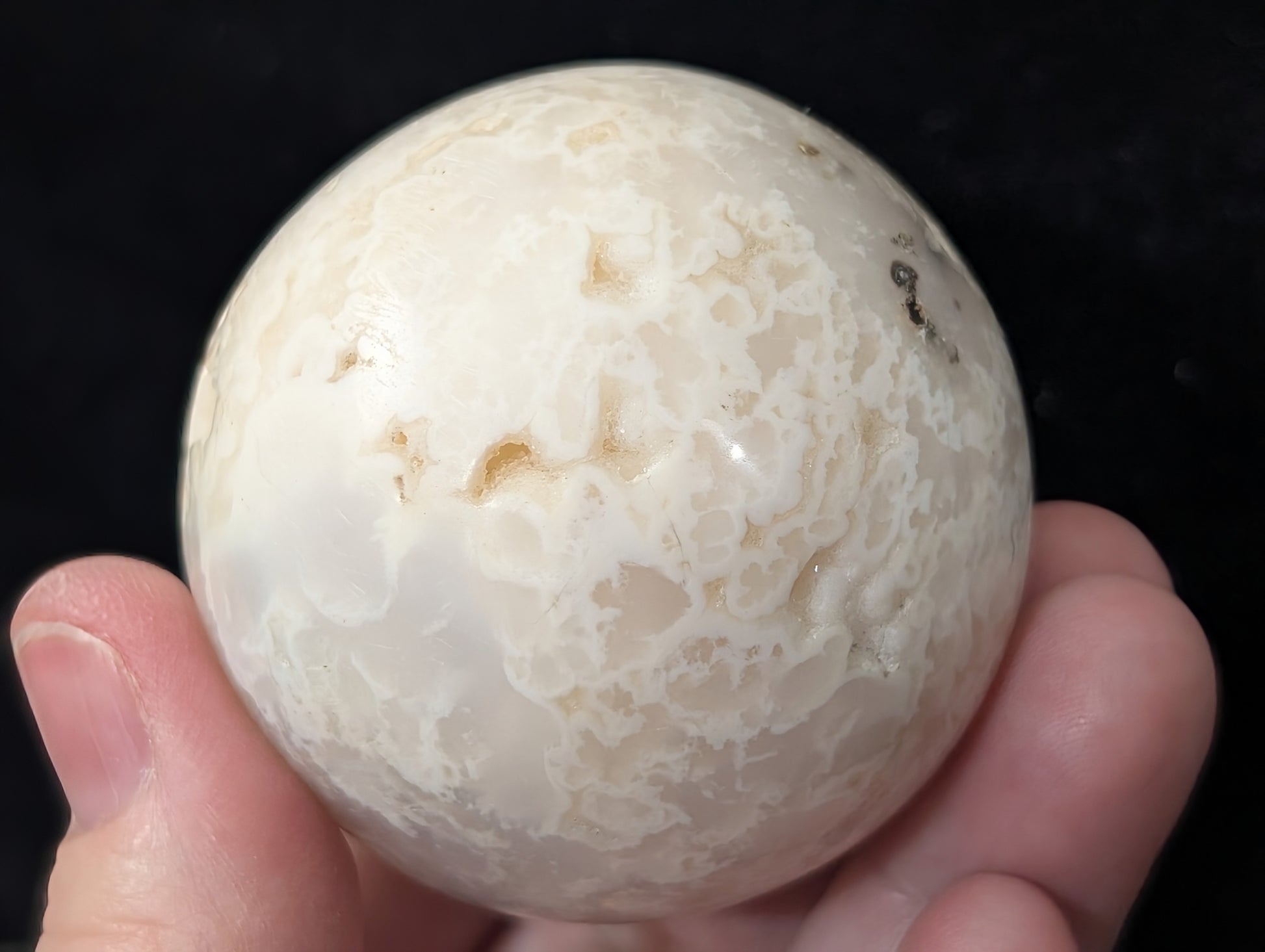 Snow Agate Sphere