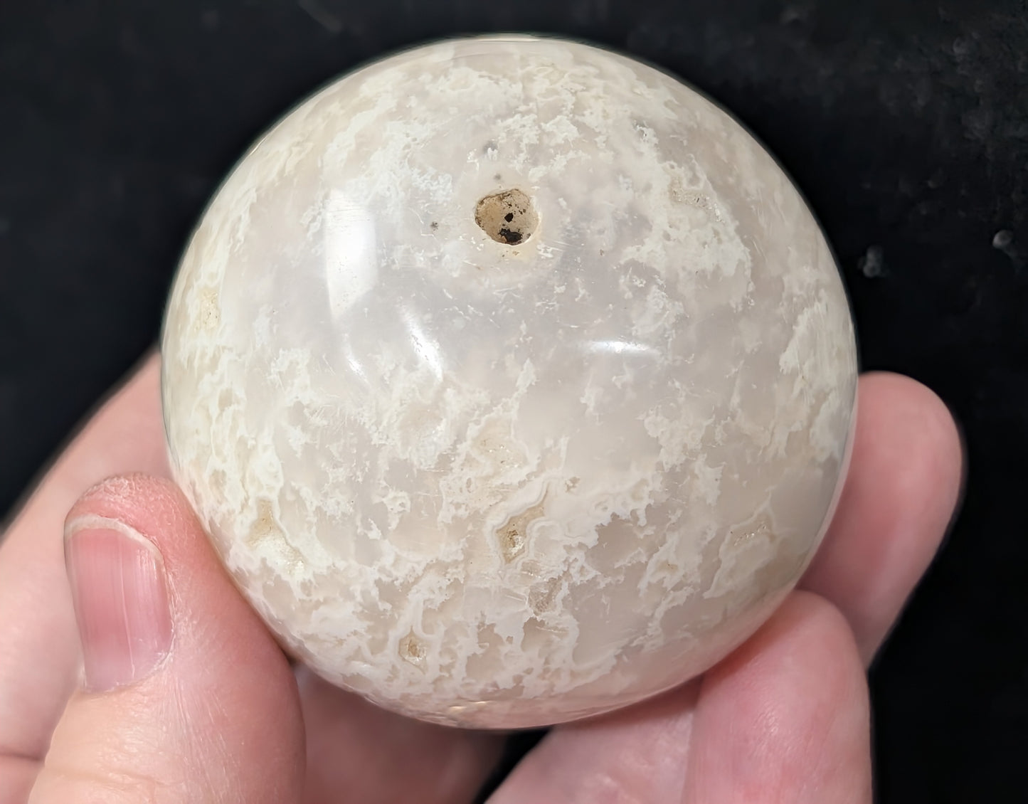 Snow Agate Sphere