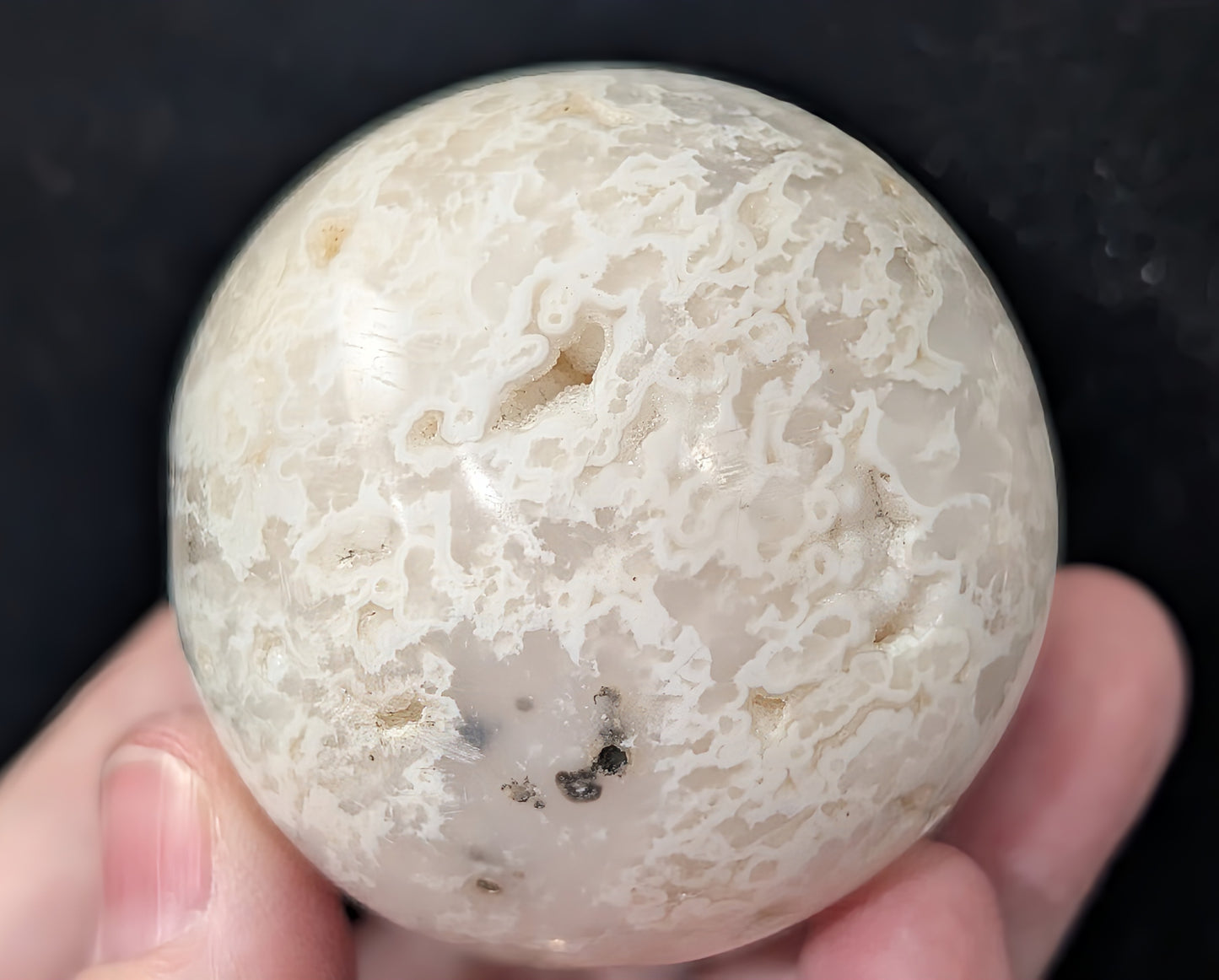 Snow Agate Sphere