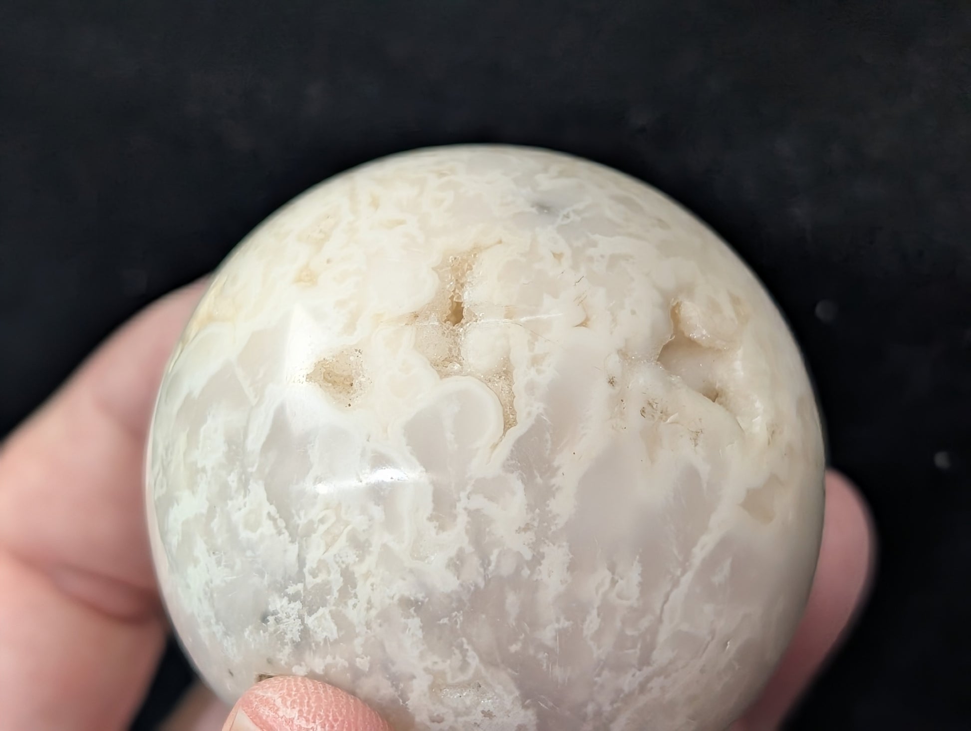 Snow Agate Sphere