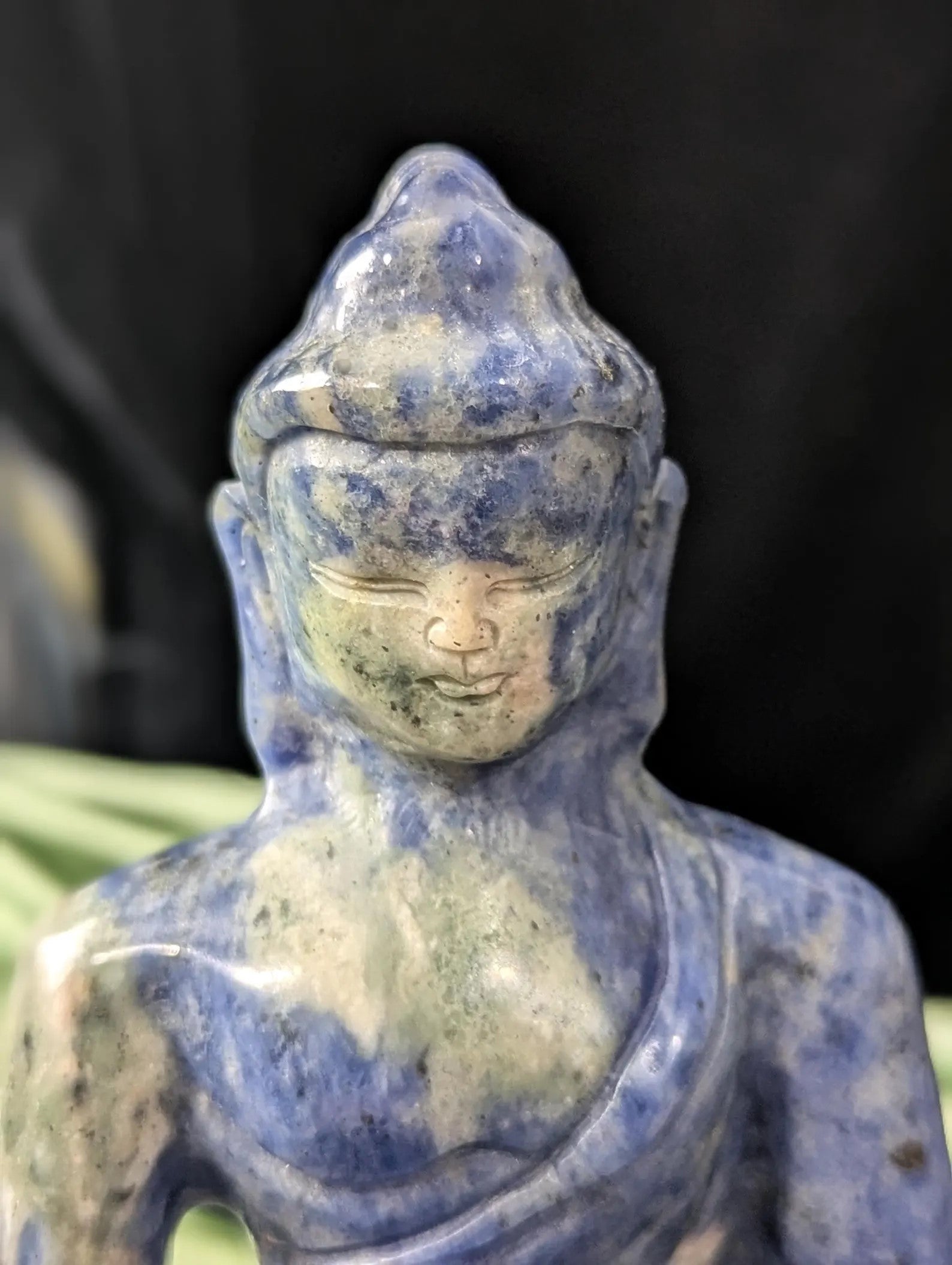 Sodalite Healing Buddha Figurine