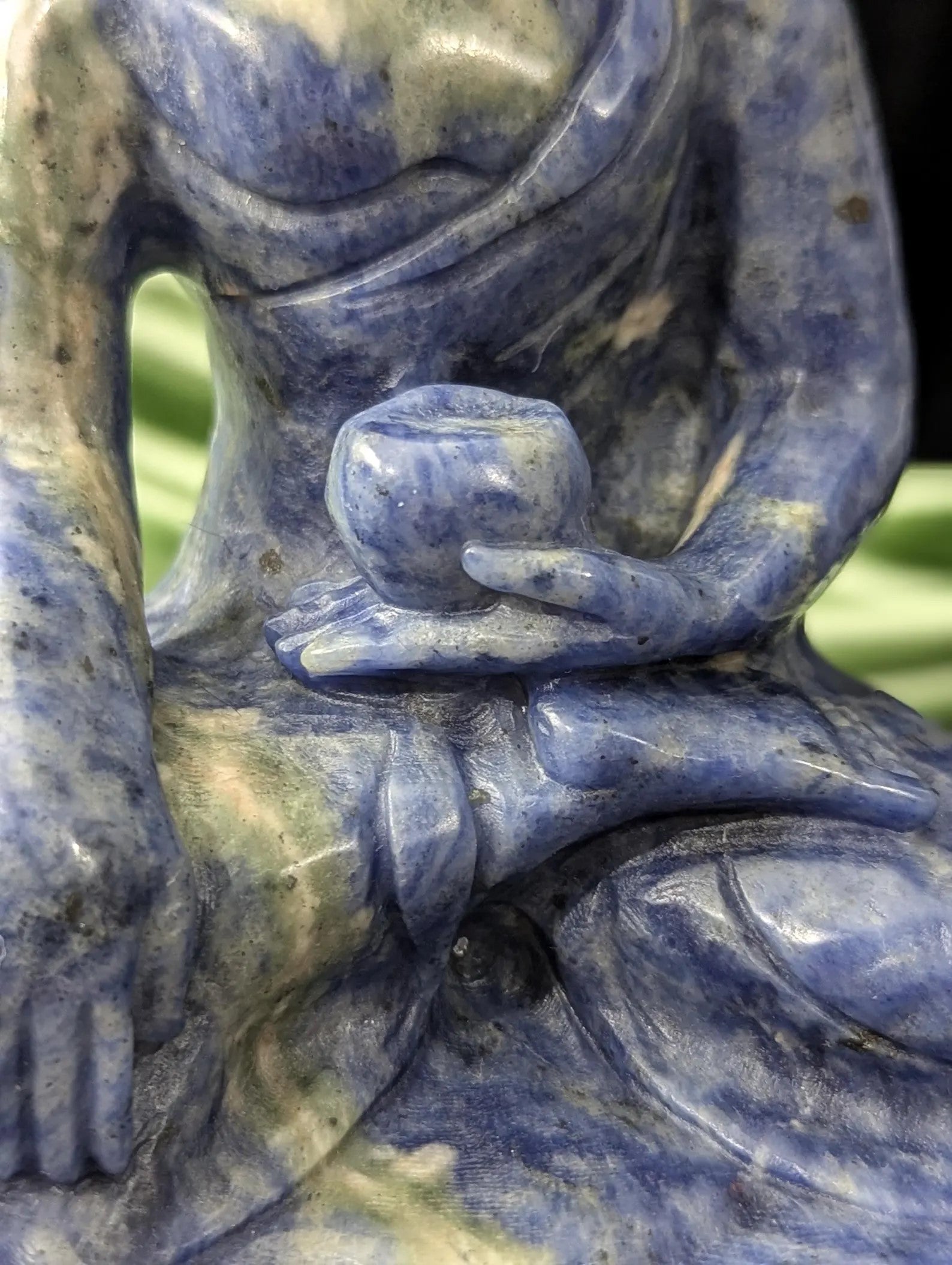 Sodalite Healing Buddha Figurine