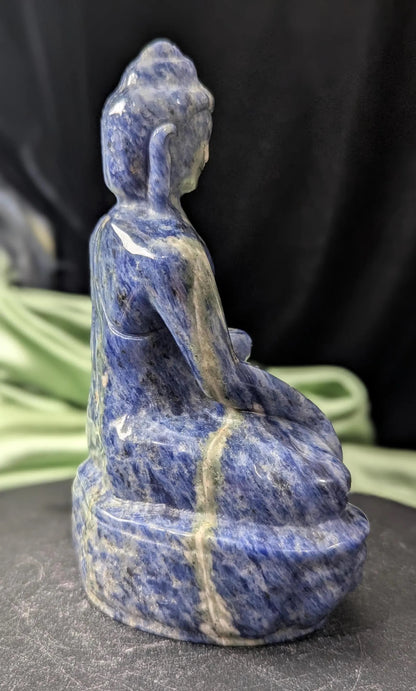 Sodalite Healing Buddha Figurine