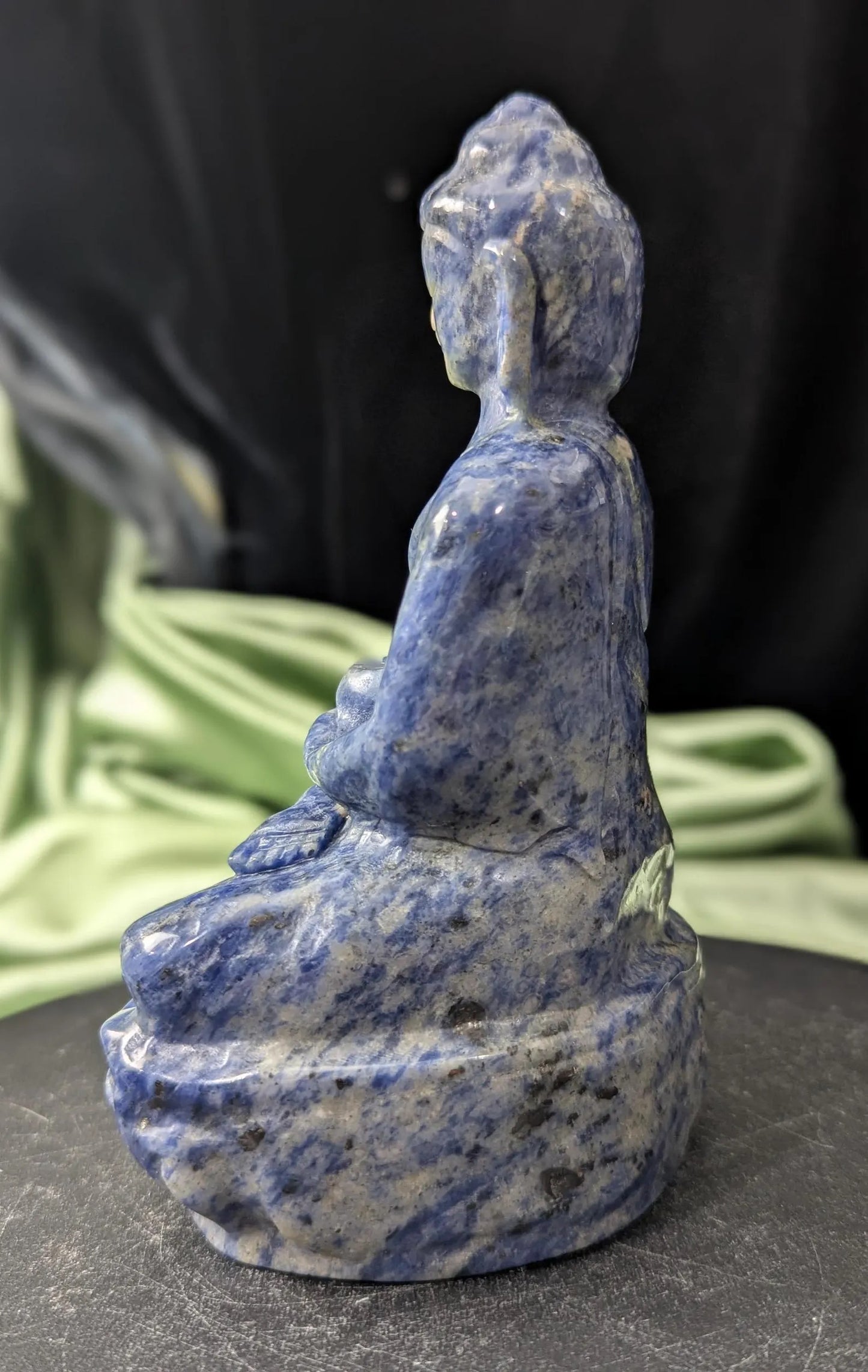 Sodalite Healing Buddha Figurine