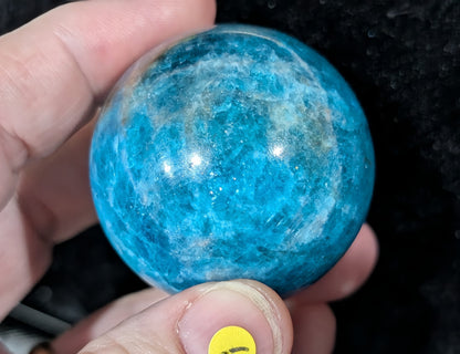 Sparkly Blue Apatite Sphere
