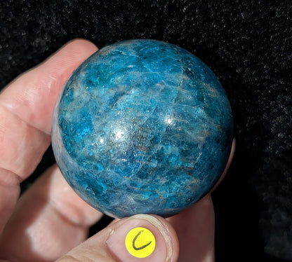 Sparkly Blue Apatite Sphere