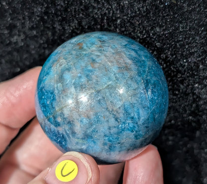Sparkly Blue Apatite Sphere