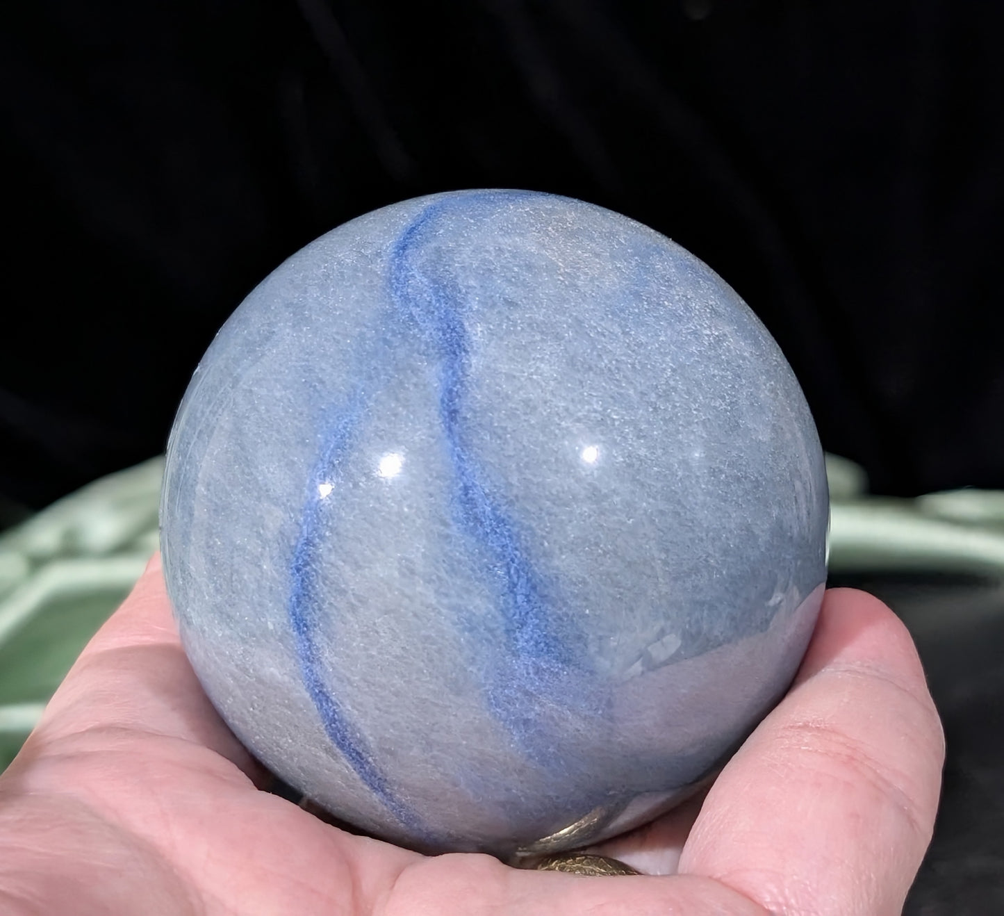 Sparkly Blue Aventurine Sphere