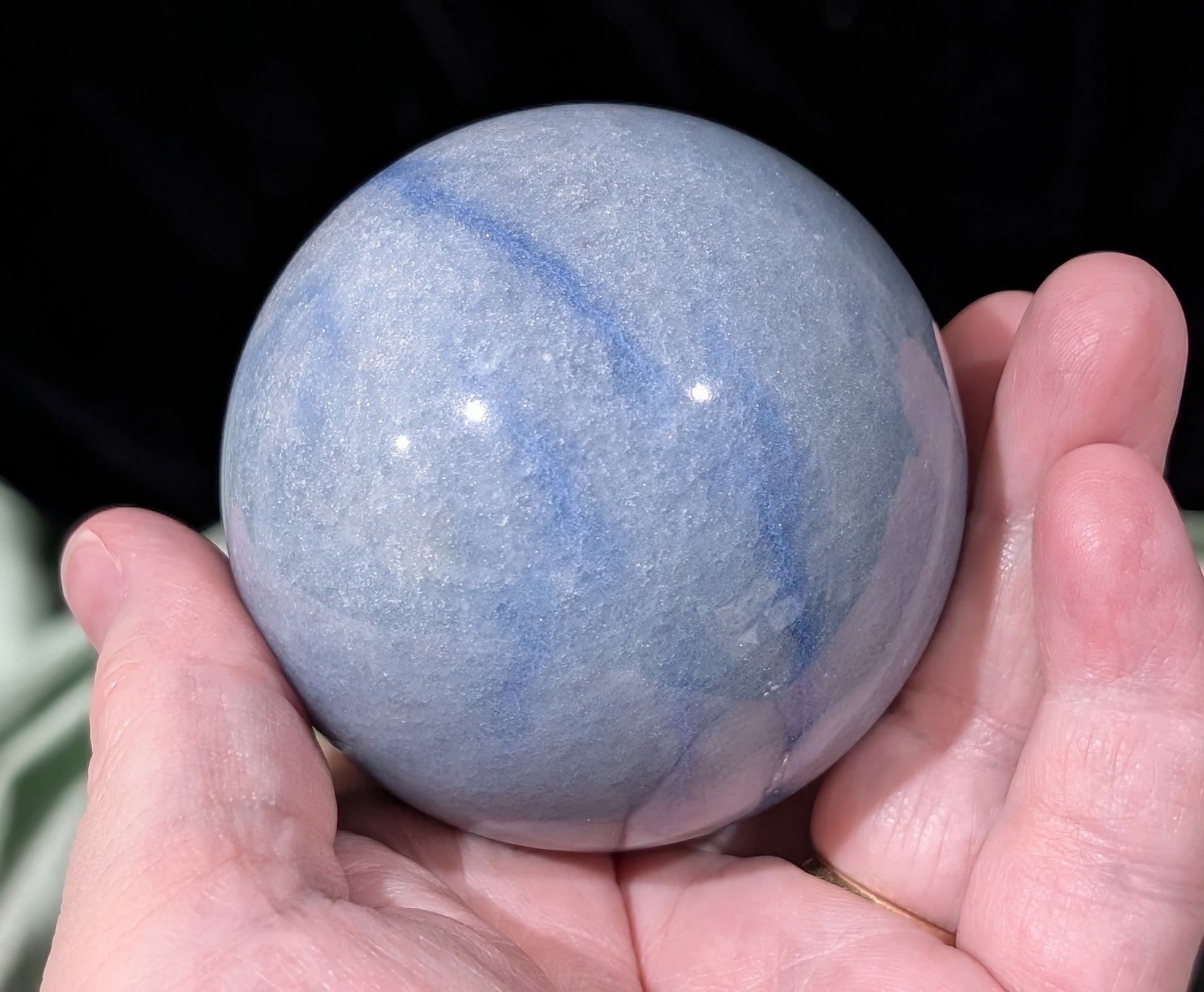Sparkly Blue Aventurine Sphere