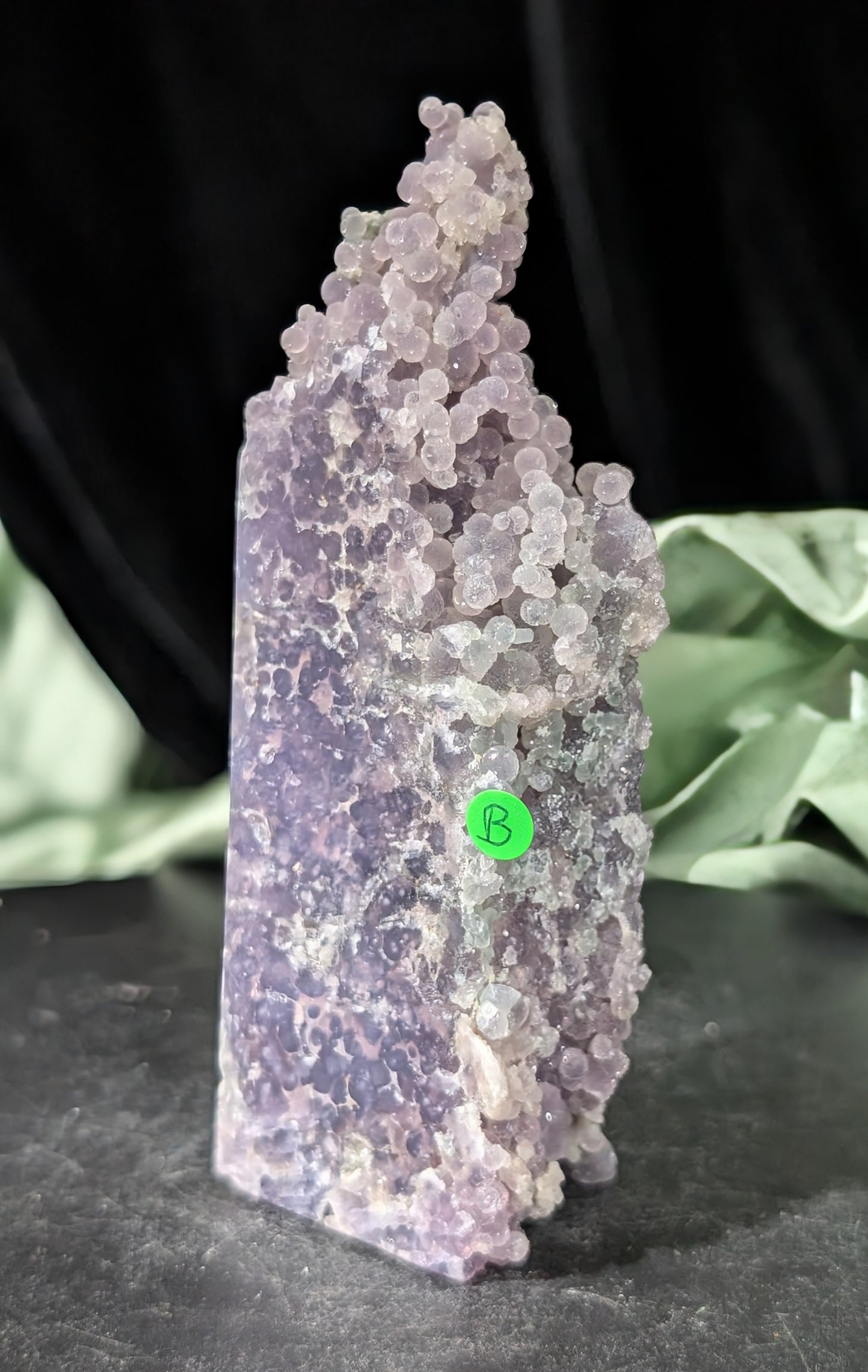 Sparkly Grape Agate Raw Edge Tower