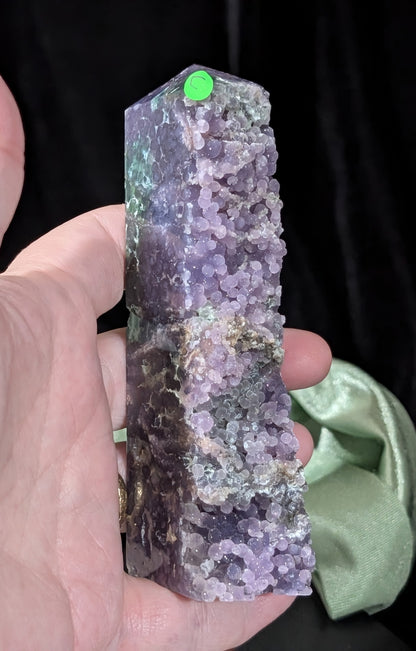 Sparkly Grape Agate Raw Edge Tower