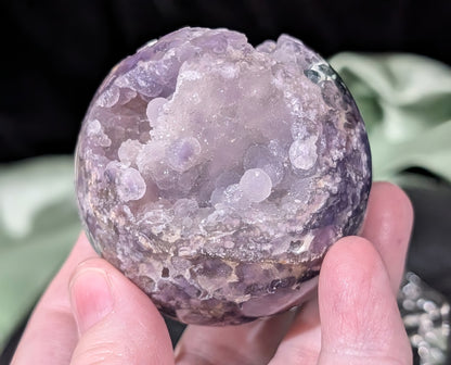 Sparkly Grape Agate Sphere