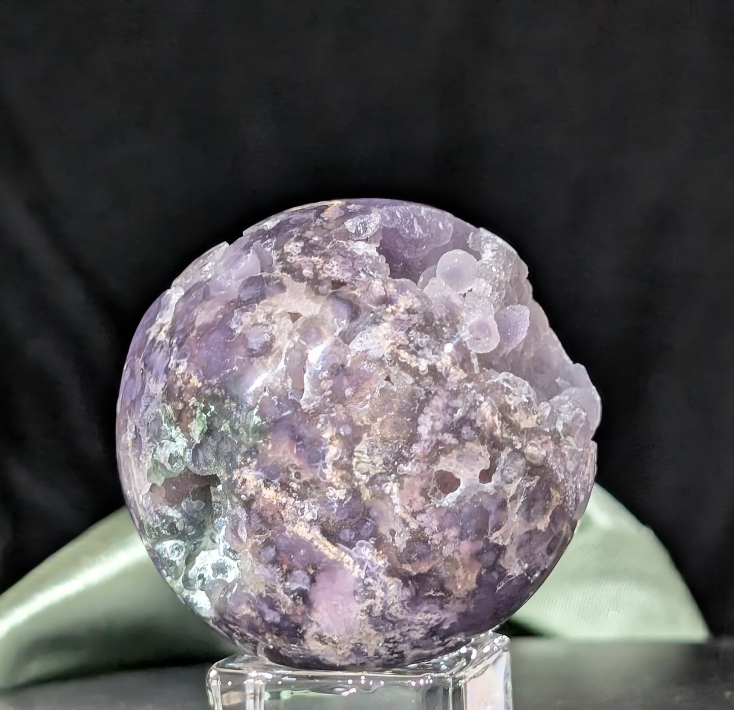 Sparkly Grape Agate Sphere
