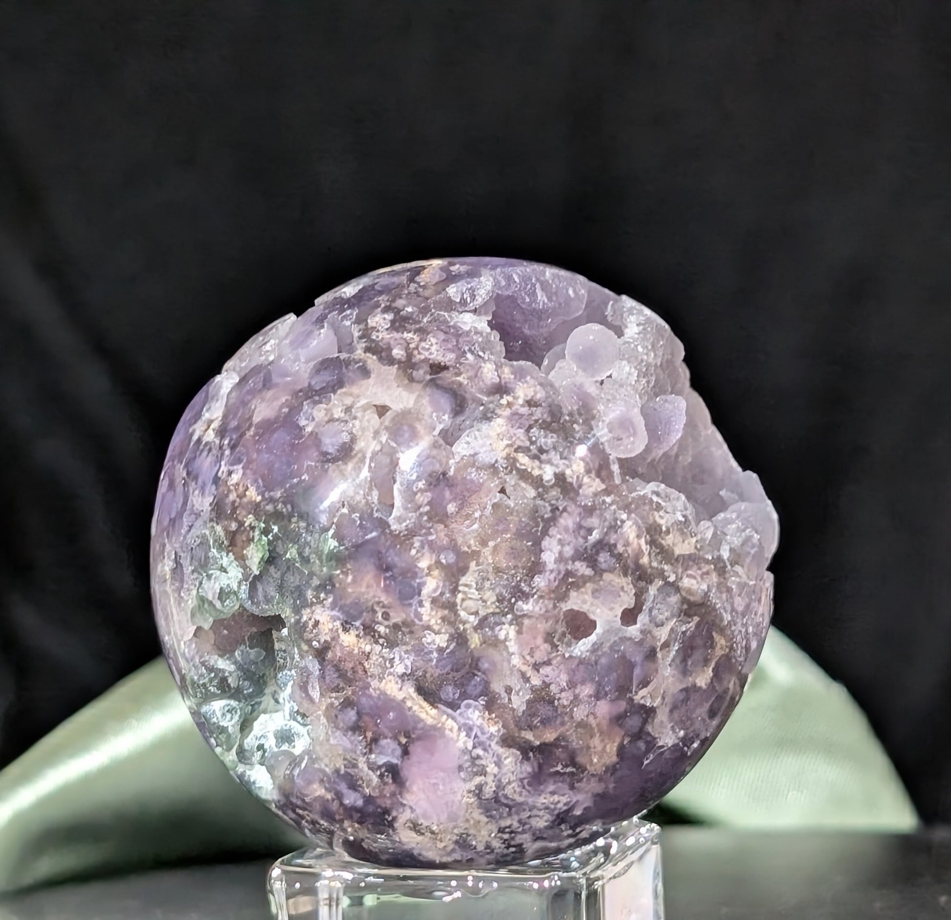 Sparkly Grape Agate Sphere