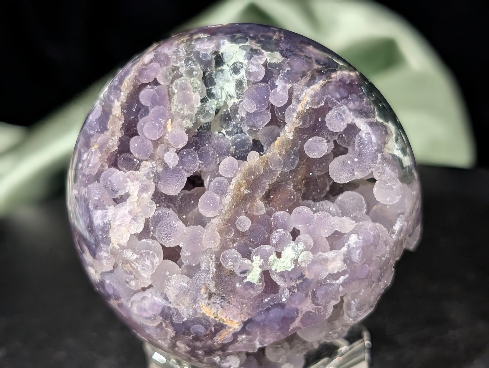Sparkly Grape Agate Sphere