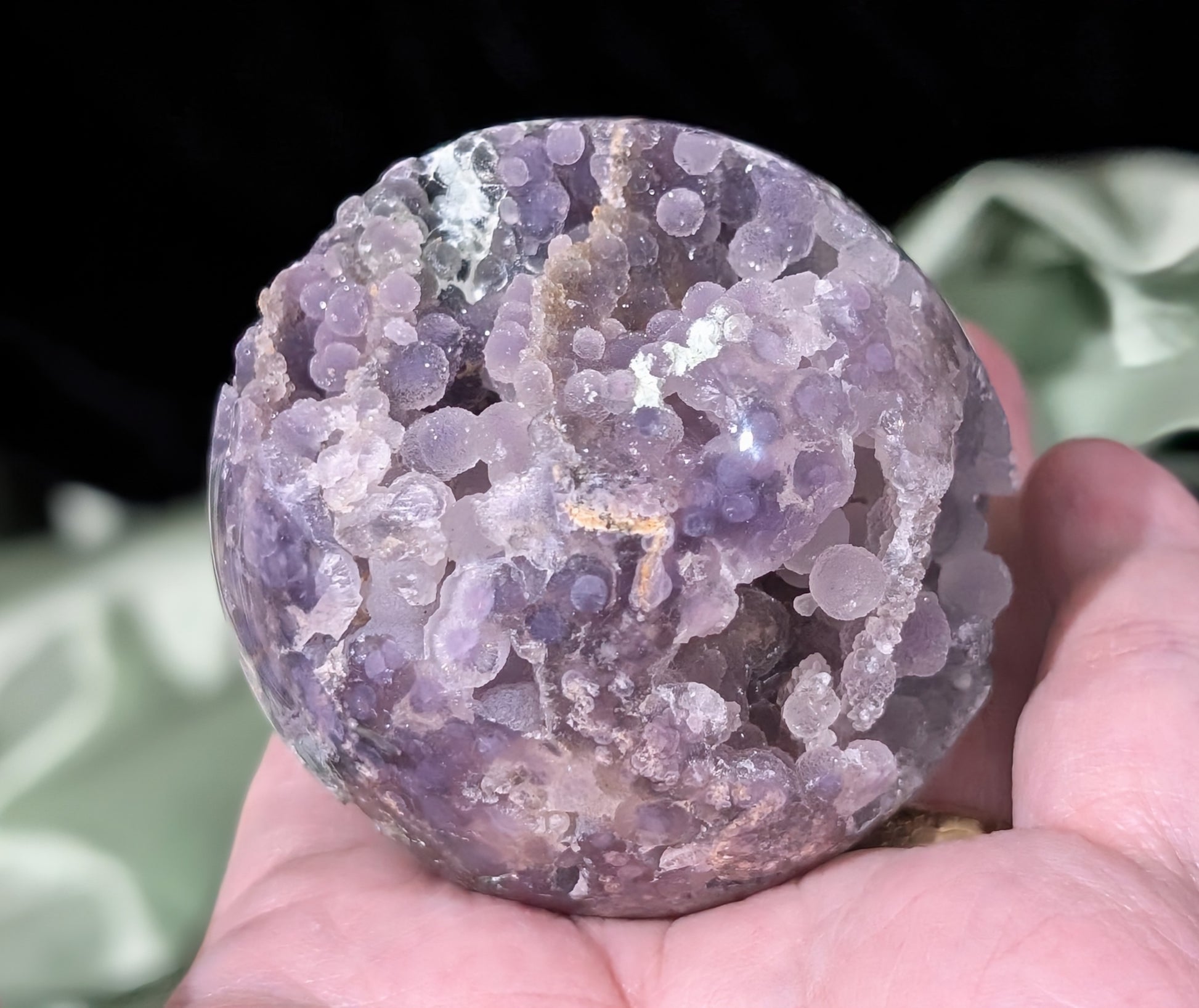 Sparkly Grape Agate Sphere