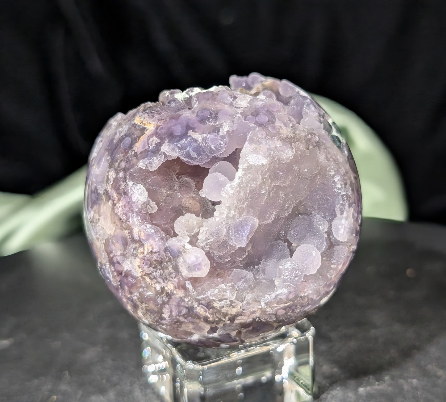 Sparkly Grape Agate Sphere